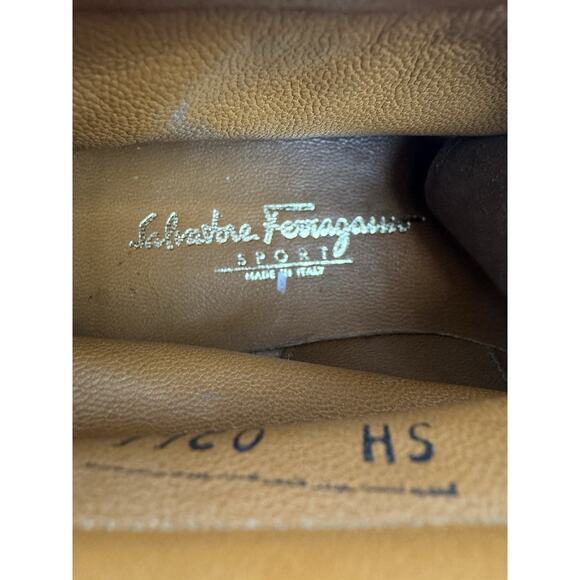 Salvatore Ferragamo Sport Women's Boots SH 0266 14 10 1C Brown Suede Italy - Picture 9 of 11